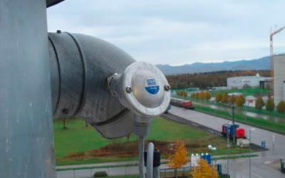Dust filter damage monitoring on clean gas site